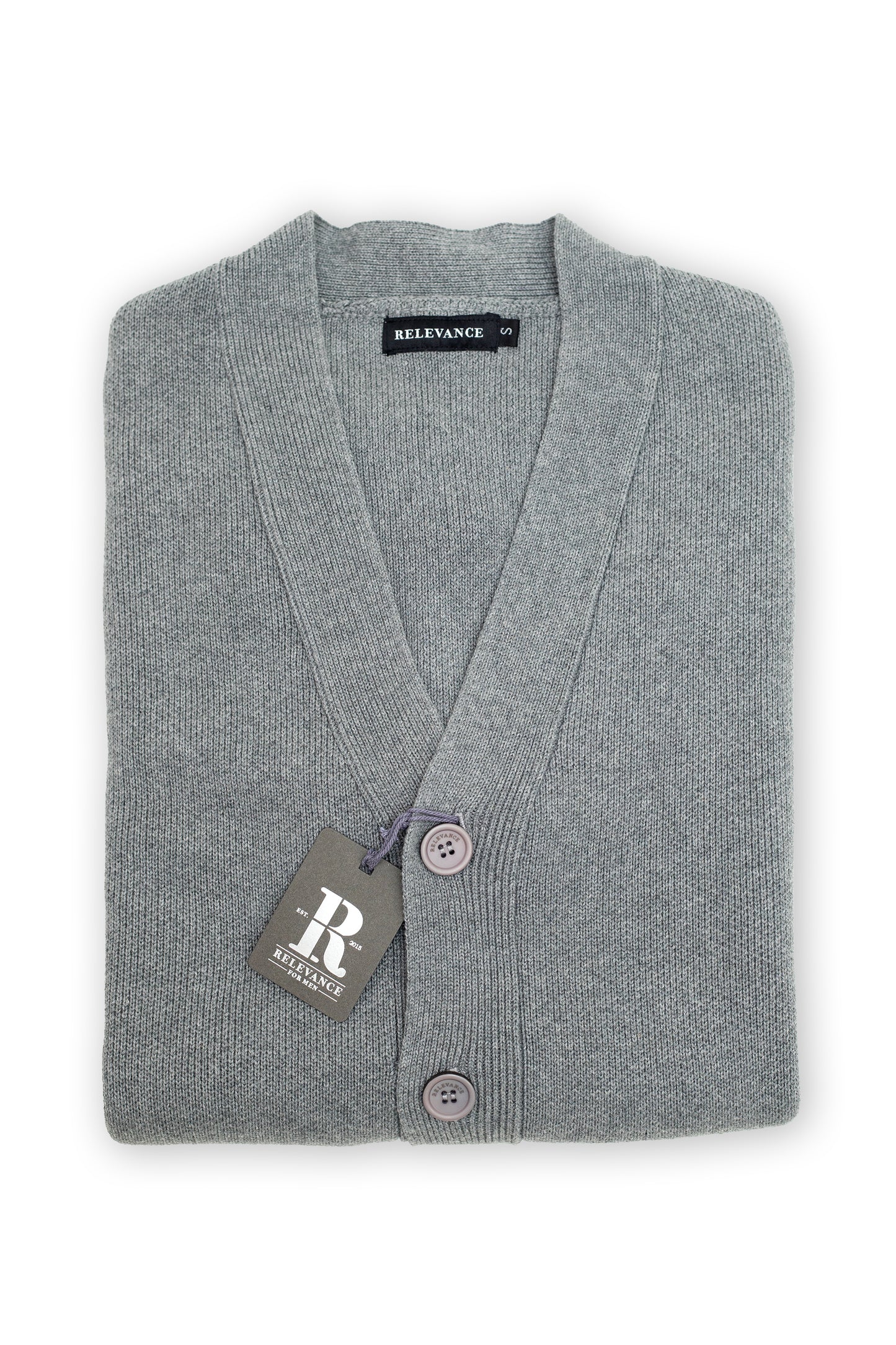 Grey Cotton Cardigan