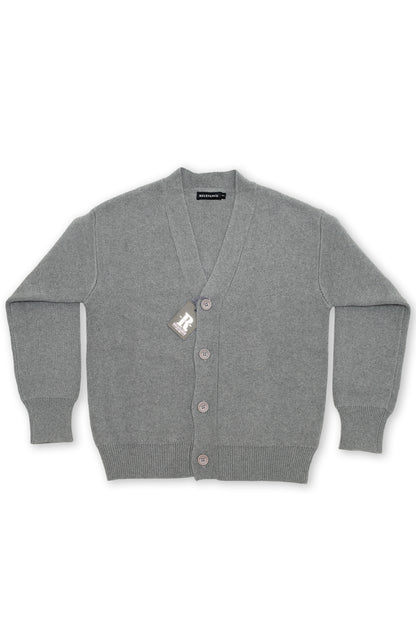Grey Cotton Cardigan