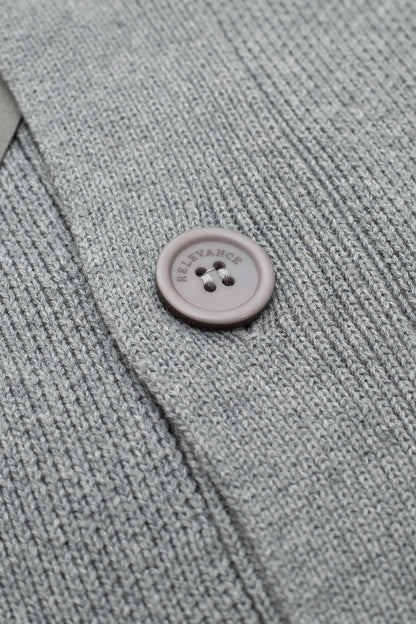 Grey Cotton Cardigan