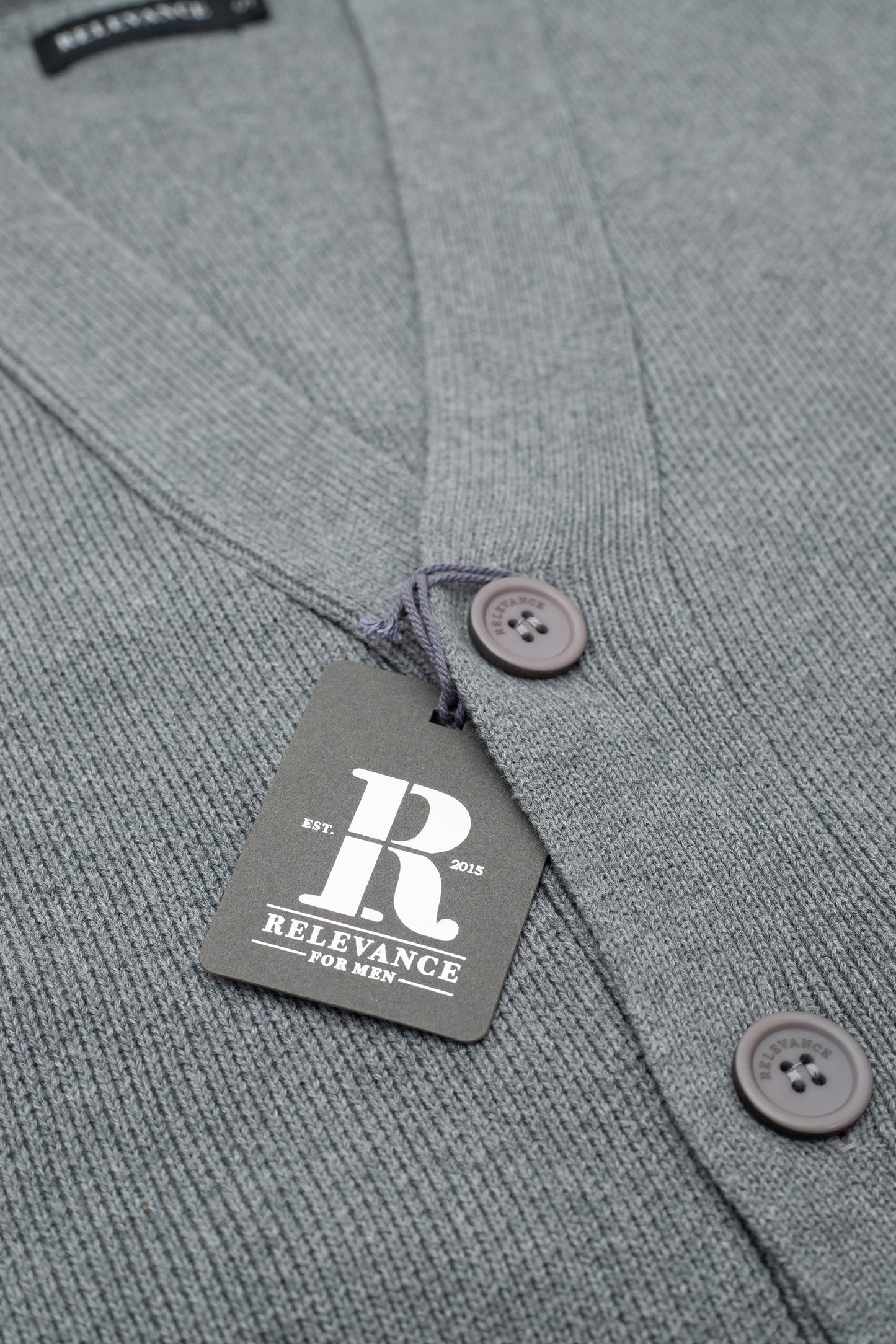 Grey Cotton Cardigan
