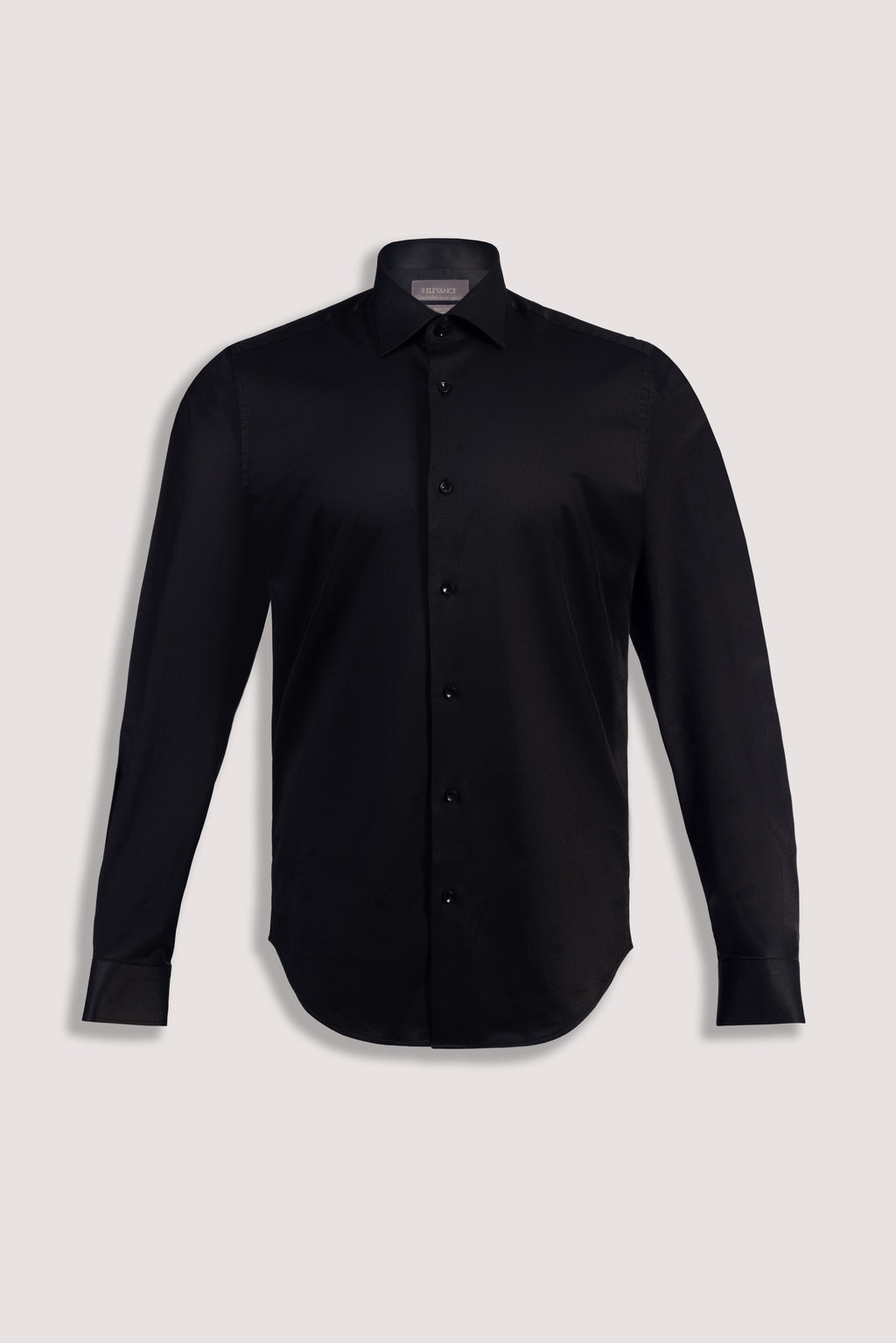 Black Plain Cotton Shirt