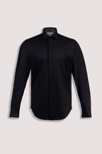 Black Plain Cotton Shirt