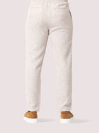 Regular Fit Jacquard Pants - Latte