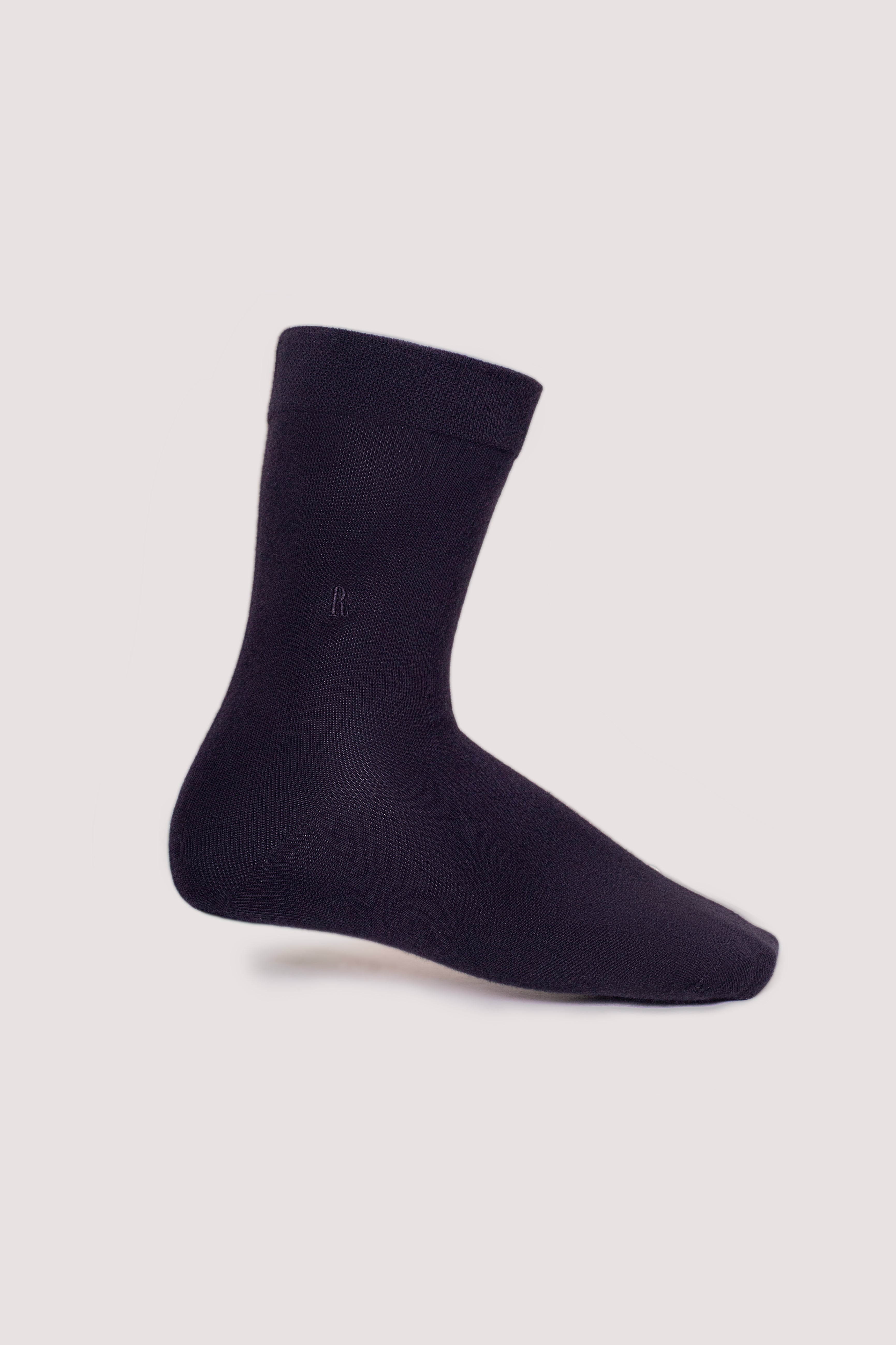 Mercerised Cotton Socks - Black