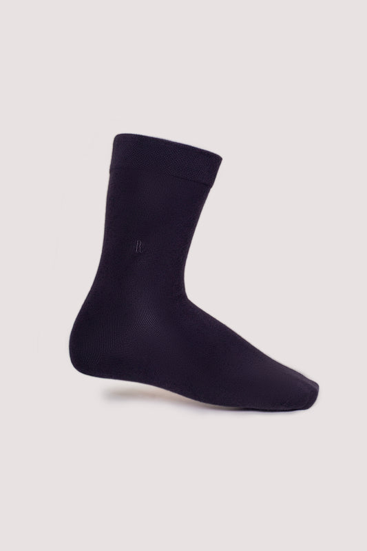 Mercerised Cotton Socks - Black
