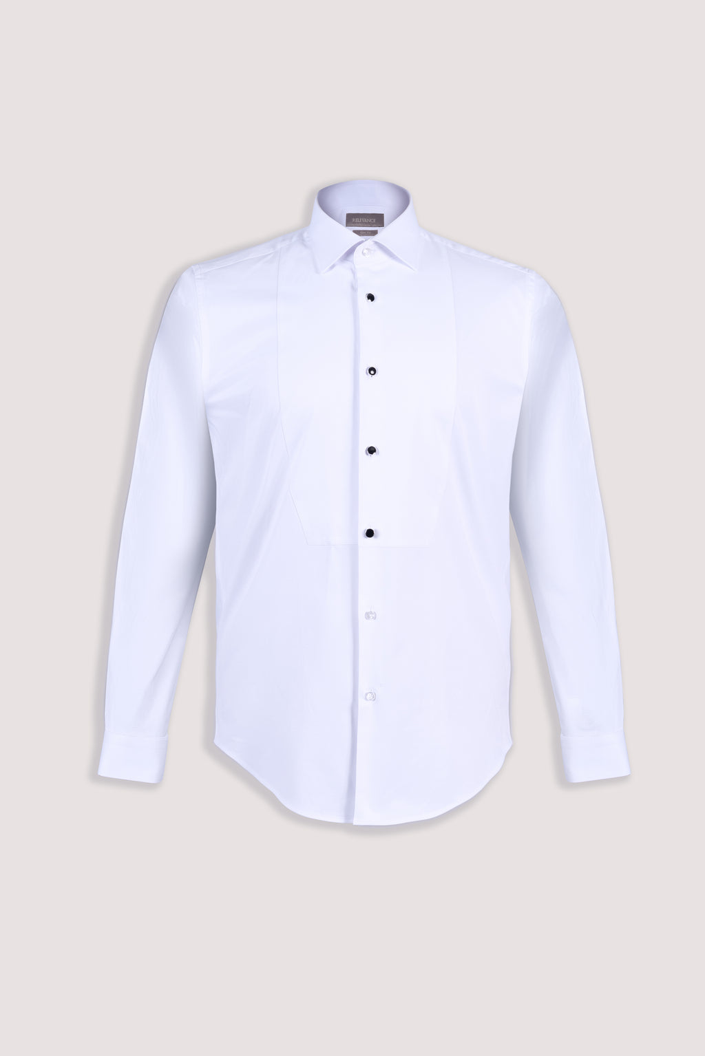 White Stud Tuxedo Shirt