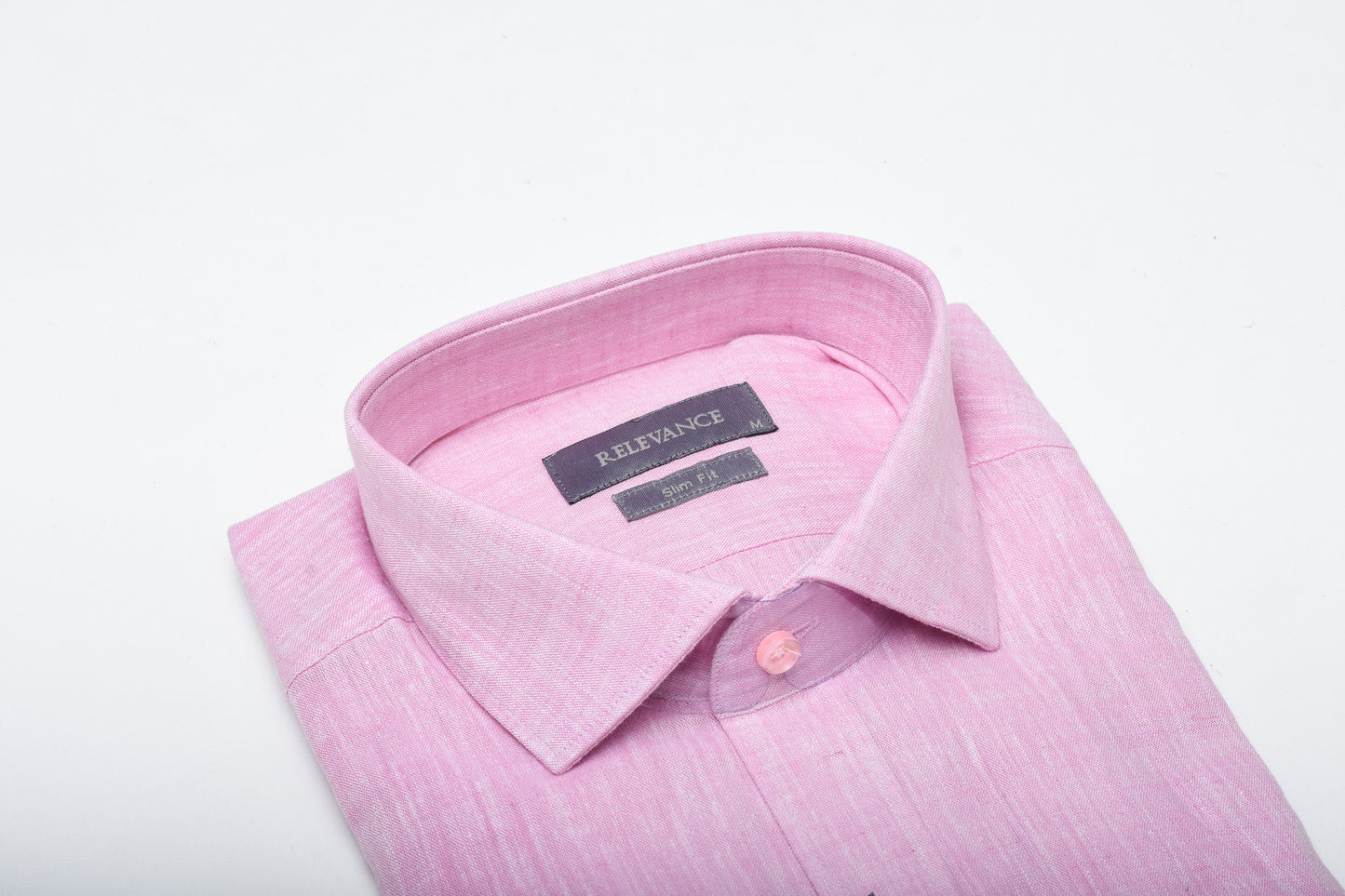 100% Linen Shirt - Pink