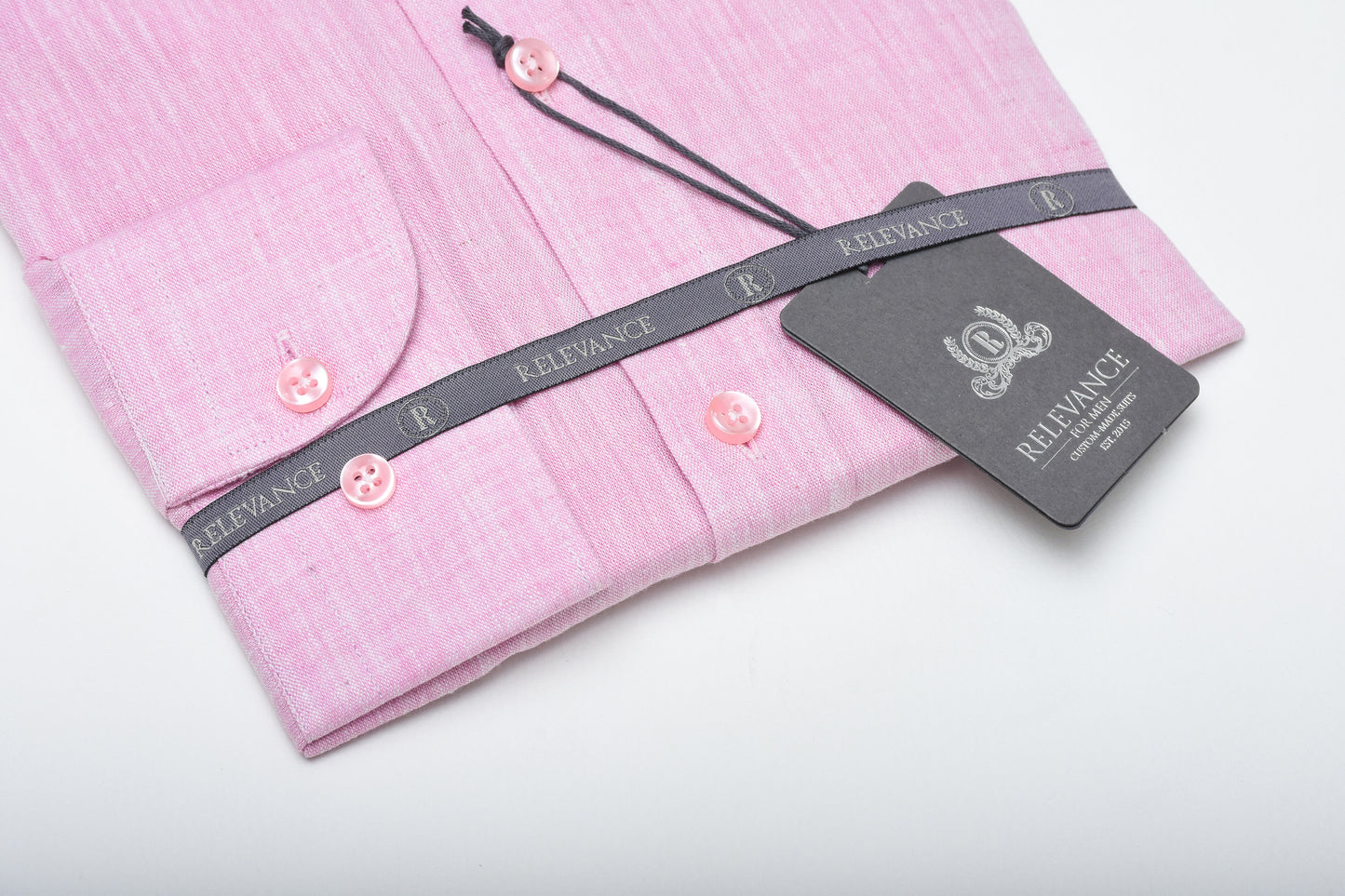 100% Linen Shirt - Pink