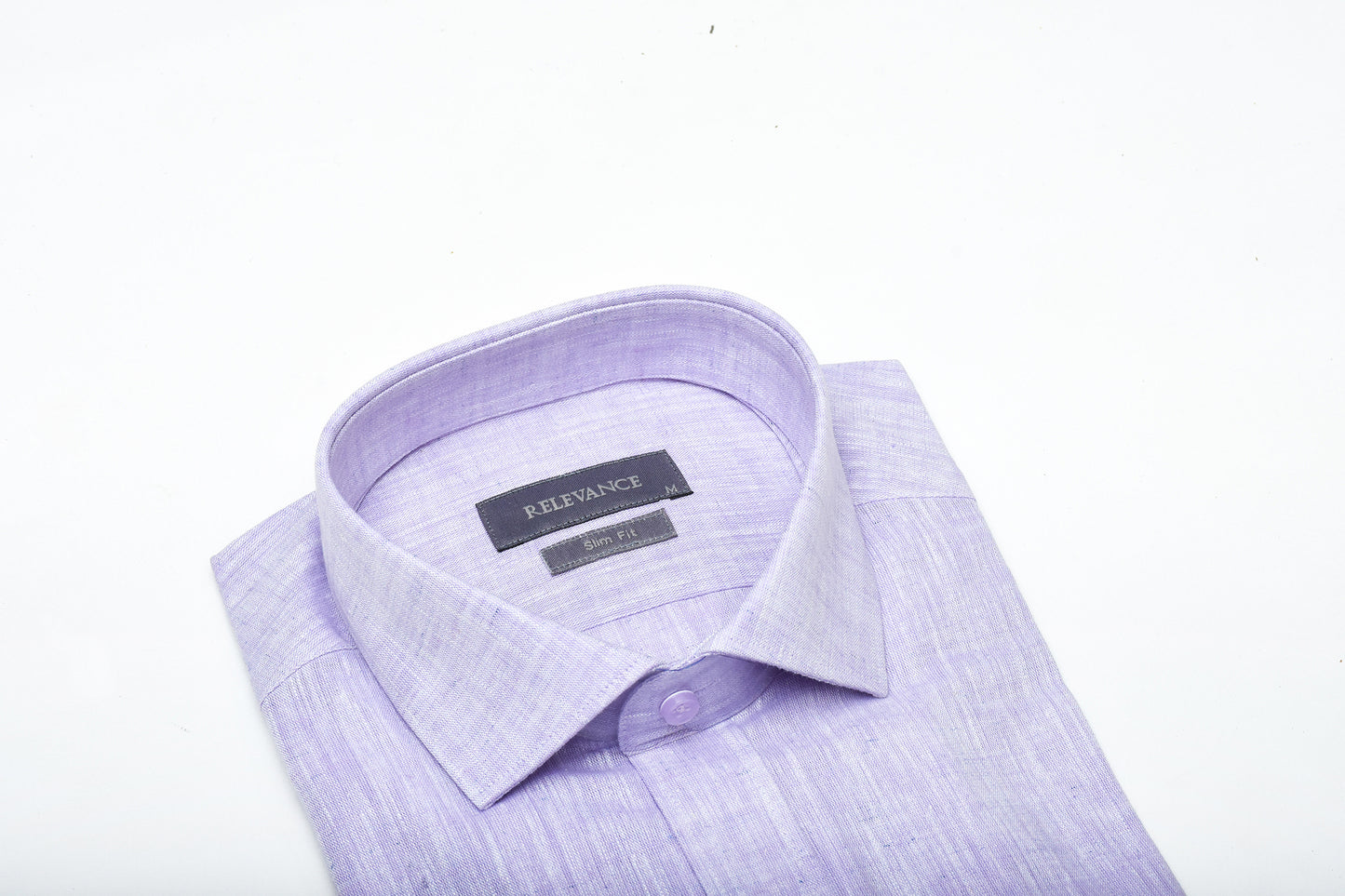 100% Linen Shirt - Lilac