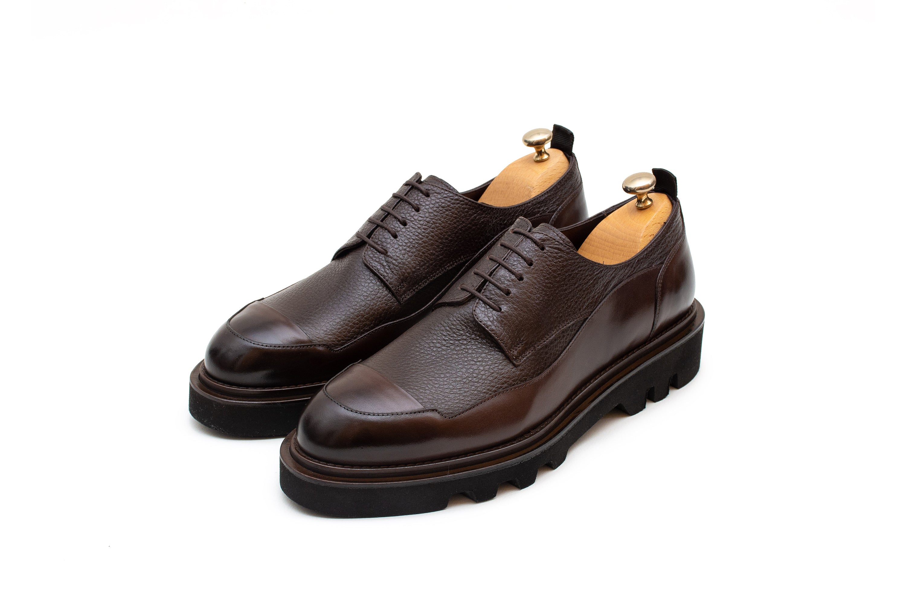 Grandeur Derby Lace up Brown Shoe