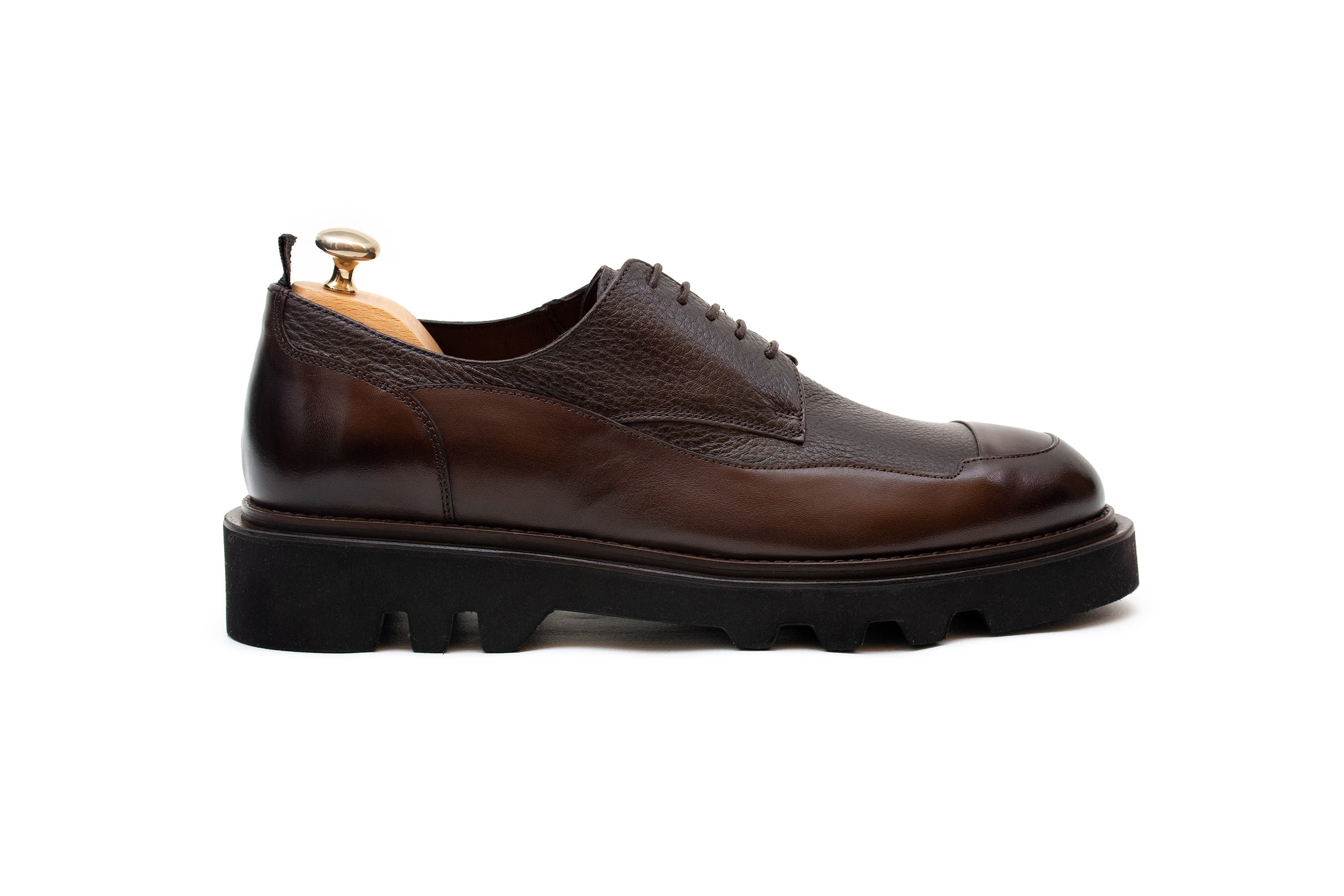 Grandeur Derby Lace up Brown Shoe