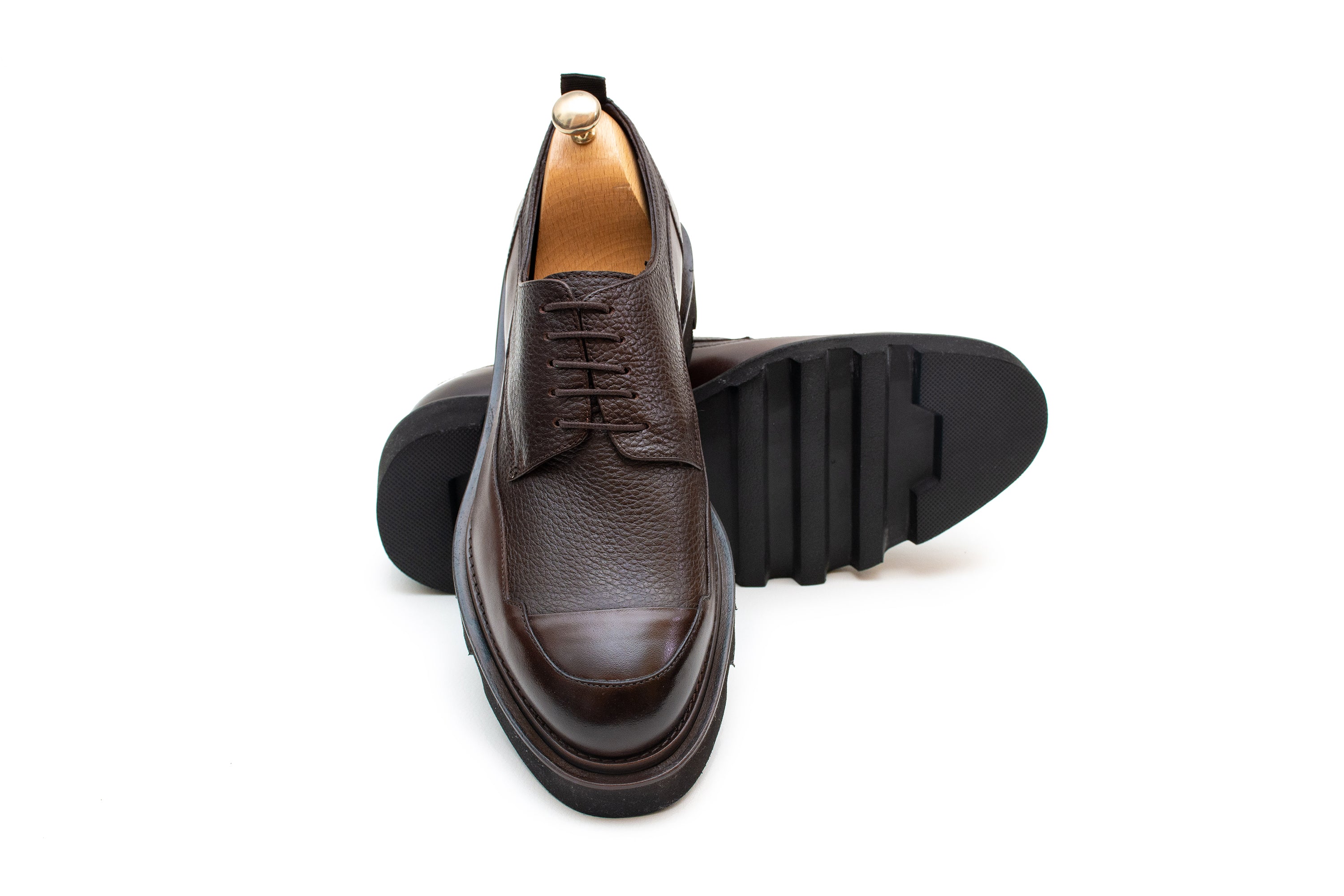 Grandeur Derby Lace up Brown Shoe
