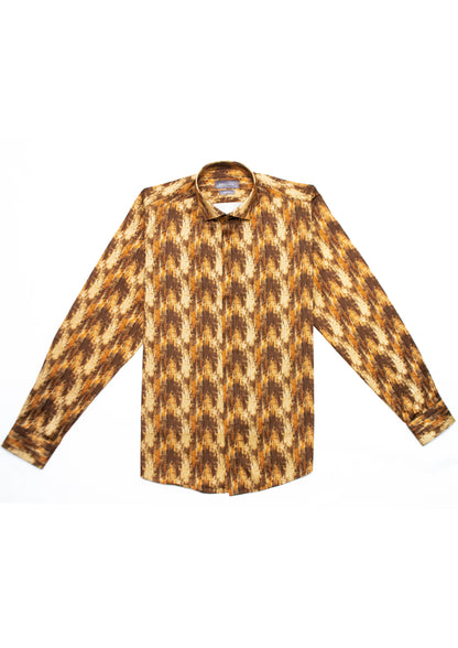 Oak Jacquard Satin Shirt