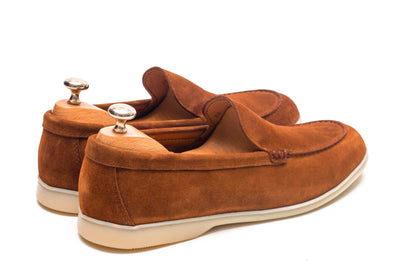 A Brown Galway Suede Loafer Shoe