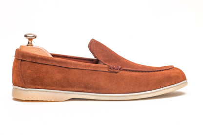 A Brown Galway Suede Loafer Shoe