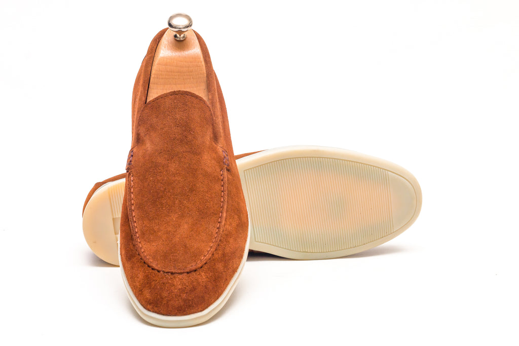 Brown Galway Suede Loafer Shoes